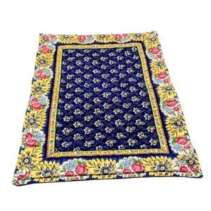 Vera Bradley Maison Blue Floral Quilted Cotton Placemat